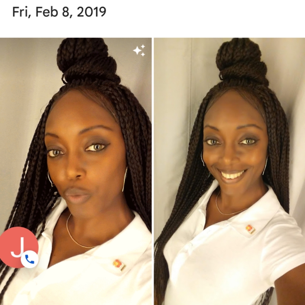 Braided lace wig